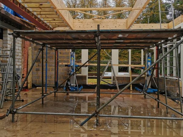 Internal birdcage scaffold, Philpot Lane, GU24